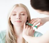 Woman receiving facial Dermal Fillers treatment in Beverly Hills CA
