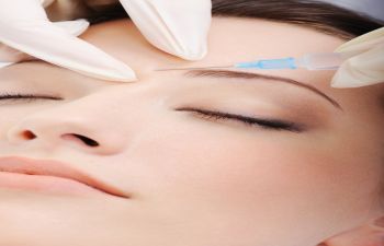 Woman Getting Botox Injection