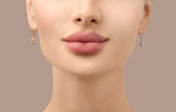 Woman's full lips