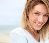 smiling middle aged woman